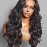 Wavymy Layered Cut Loose Wave Pre-bleached Wear Go Glueless HD Lace Wigs 6x4 Lace Closure Wigs 180% Density