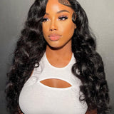 Wavymy M-Cap 9x6 Lace Wear Go Glueless Ocean Wave Pre-bleached Wigs 180% Density