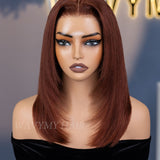 Wavymy Yaki Straight Layered Cut Silky Wig Upgrade 9x6 T-Part Lace Wig Pre-Plucked Wear Go Glueless Wigs 180% Density