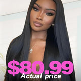 Wavymy Straight M-Cap 9x6 Lace Wear Go Pre Cut Glueless Pre-bleached Wigs 180% Density