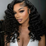 Wavymy 13x4 HD Lace Closure Glueless Wear Go Wigs  Wand Curl Wave 180% Beginner Friendly Wig