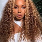 pre cut lace honey blonde highlight wig