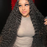 Wavymy Water Wave 13x4 & 13x6 Lace Frontal Wig Natural Color Wig 180% Density Human Hair