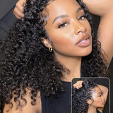 Wavymy Water Wave 13x4 & 13x6 Lace Frontal Wig Natural Color Wig 180% Density Human Hair