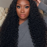 water wave human hair 360 glueless wig 