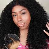 Wavymy Wear Go 4C Natural Hairline 13x4 HD Lace Wigs Glueless Kinky Curly Wigs 180% Density