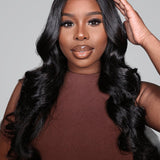 Wavymy Skin Lace M-Cap 9x6 Body Wave HD Lace Wear Go Wigs Pre-bleached Wigs 180% Density