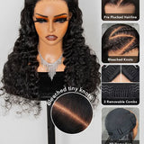 $100 Off Code: W100 | Wavymy Loose Deep Wave M-Cap 9x6 Lace Wear & Go Pre-bleached Wigs 180% Density