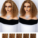 human hair honey blonde highlight wig