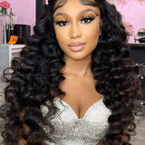 Wavymy 4x6 HD Lace Closure Glueless Wear Go Wigs  Wand Curl Wave 180% Beginner Friendly Wig