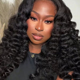 Wavymy 6x4 HD Lace Closure Glueless Wear Go Wigs  Wand Curl Wave 180% Beginner Friendly Wig