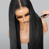 Wavymy Yaki Straight Skin Lace M-Cap 9x6 HD Lace Wear & Go Pre-Everything Wig 180% Density