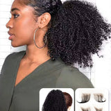 Wavymy Afro Curly Drawstring Ponytail Extension Human Hair