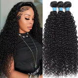 Wavymy Water Wave Bundles Virgin Human Hair Weave 2/3/4 Bundles Natural Black