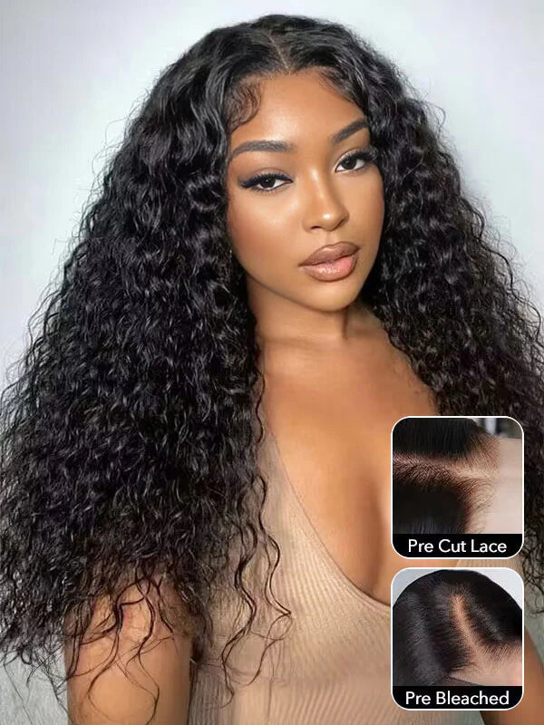 Wavymy Real Hair Wigs 4x6 HD Lace Water Wave Wear And Go Wigs