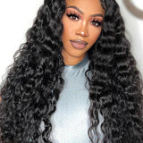 CLEARANCE SALE | Deep Wave 13*4*1 Lace Part  Wigs Human Hair adjustable Perfectly fit belt Long Wig
