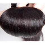 Wavymy Straight Hair 13x4 Lace Frontal With 4 Bundles Human Hair Weave