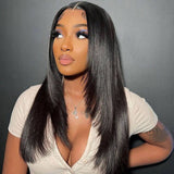 Wavymy 13x4 Lace Front Wig Straight Wig With Layers Cut Lace Wig