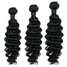Wavymy Premium 9A Human Virgin Hair Deep Wave 3 Bundles Natural Black Hair