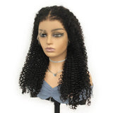 Wavymy Type 4 Hairline Wigs 13x4 HD Lace Front Wig Kinky Curly With Curly Edges HD Lace Front Wig Water Wave With Curly Edges