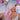 body wave pink purple and turquoise hair wig
