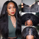 Wavymy Yarki V Part Wig Glueless Thin Lace V part Natural 180% Density Beginner Friendly Wigs