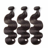 Wavymy Virgin Human Hair Body Wave Hair Weave 3 Bundles With 13x4 Lace Frontal