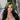 Wavymy Black With Green Skunk Stripe Color Body Wave Wig 13x4 Highlights Lace Front Human Hair Ombre Wig