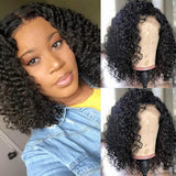 Wavymy Natural Hairline Deep Wave 5x5 Bob Side Part Wig Transparent Lace Closure Human Hair Wigs