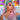 ombre pink purple and turquoise hair wig
