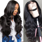 Wavymy Body Wave 13x6 Lace Front  Wigs Swiss lace Wig With Pure Handmade Natural Color