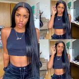 Wavymy HD Lace Wigs Straight 4x4 HD Lace Closure Wig Transparent Lace Wigs Human Hair Wigs