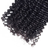 Wavymy Virgin Human Hair Weave Kinky Curly 4 Bundles with 5x5 Lace Closure
