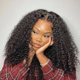Wavymy Kinky Curly Virgin Human Hair 3 Bundles With 13x6 Lace Frontal