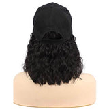 Wavymy Wavy Bob Hat Wigs Baseball Cap Wigs With Short Wavy Human Hair Attached