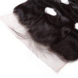 Wavymy Virgin Human Hair Weave Body Wave 4 Bundles With 13x6 Lace Frontal Natural Black