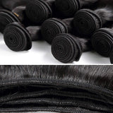 Wavymy Body Wave Hair Virgin Human Hair Weave 4 Bundles with 4x4 Lace Closure