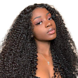 Wavymy Unprocessed Virgin Hair Kinky Curly 4x4 Lace Closure With 3 Bundles Human Hair Weave 10-26 Inch