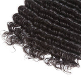 Wavymy Virgin Human Hair Weave Deep Wave 3 Bundles With 13x4 Lace Frontal