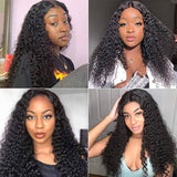 Wavymy Undetectable Deep Wave 5x5 HD Lace Closure Wig Human Hair Wigs