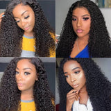 Wavymy Skin Melt 5x5 Kinky Curly Hair HD Lace Wigs Human Virgin Hair Lace Closure Wigs