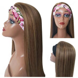 Wavymy Highlight Straight Headband Wig Virgin Human Hair Half Wigs for African Women