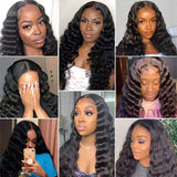 Wavymy Pre-plucked 5x5 Loose Deep Wave Lace Closure Human Hair Wigs