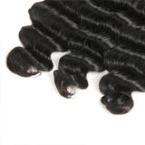 Wavymy Virgin Human Hair Loose Deep Wave 4 Bundles With 13x6 Lace Frontal Virgin Human Hair