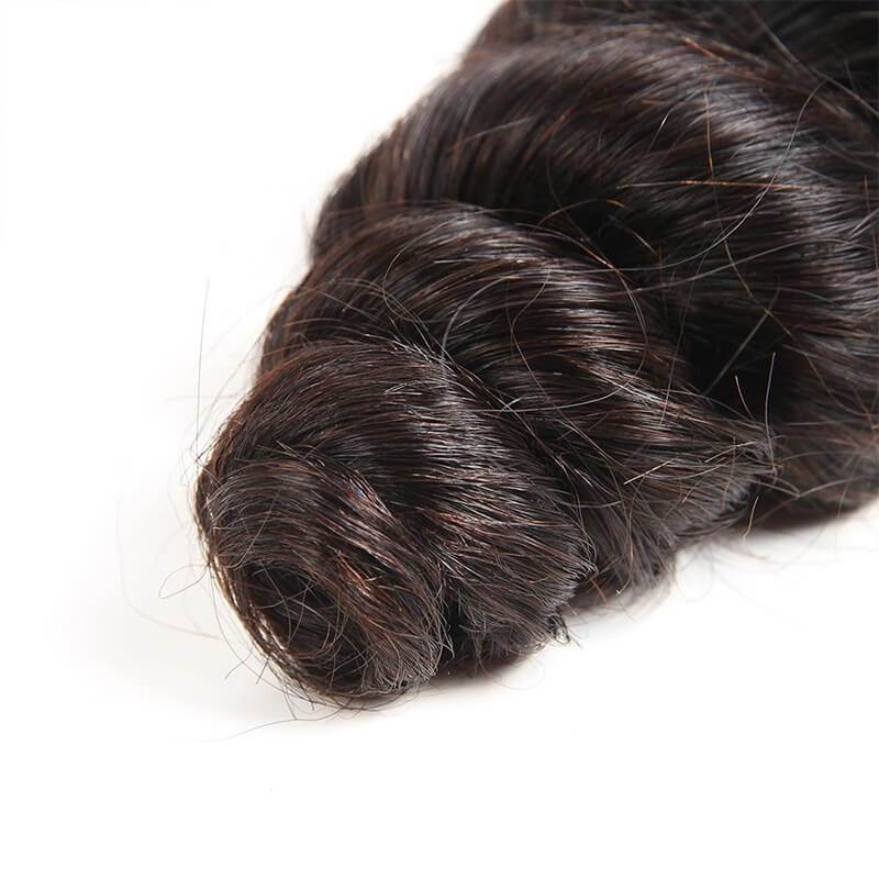 Wavymy 5x5 Lace Closure Virgin Human Hair Loose Wave With 3 Bundles