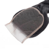 Wavymy Unprocess Loose Wave Virgin Human Hair Weave 3 Bundles With 4x4 Lace Closure