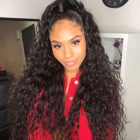Wavy Curly Ponytail Extensions, 100% Human Hair