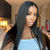 Wavymy 5x5 HD Lace Wig Straight HD Lace Closure Wig Transparent Human Hair Lace Wigs