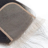 Wavymy Straight Human Hair Weave 4 Bundles with 5x5 Lace Closure