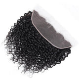 Wavymy Virgin Human Hair Water Wave 3 Bundles With 13x4 Lace Frontal Natural Color Hair